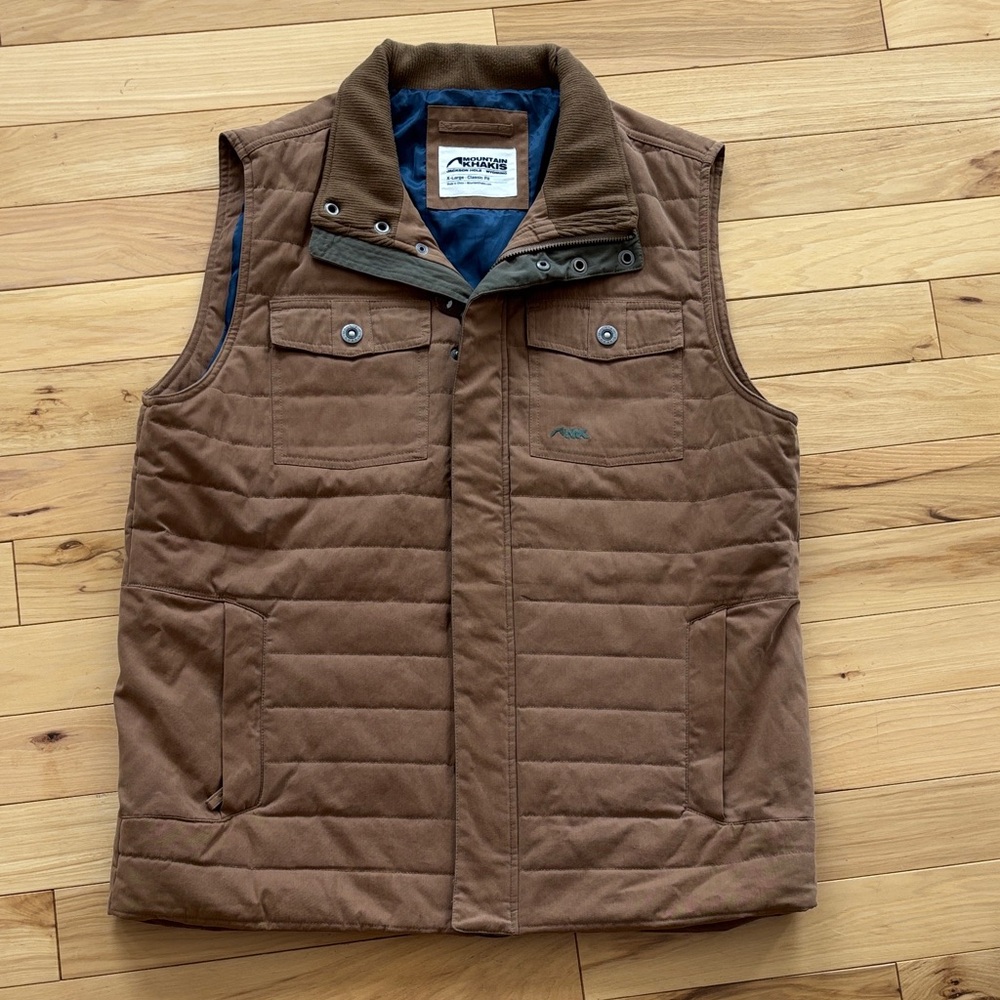 Mountain Khakis Brown Quilted Vest